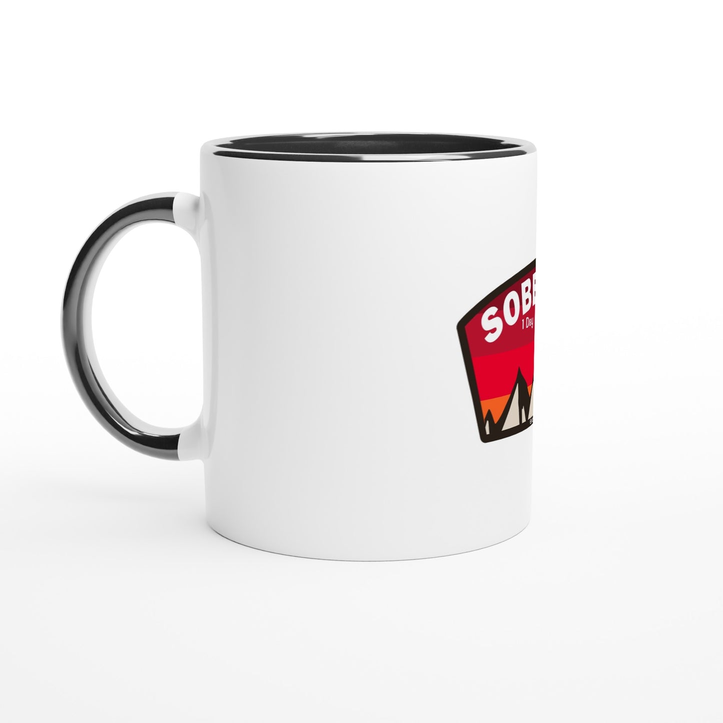 White 11oz Ceramic Mug with Color Inside